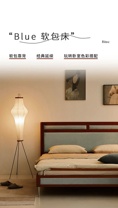 Wooden Cheap Storage Bed Bedroom Elegant Pretty Luxury Full Size Frame Bed Bases Queen Home Cama Box Casal House Accessories