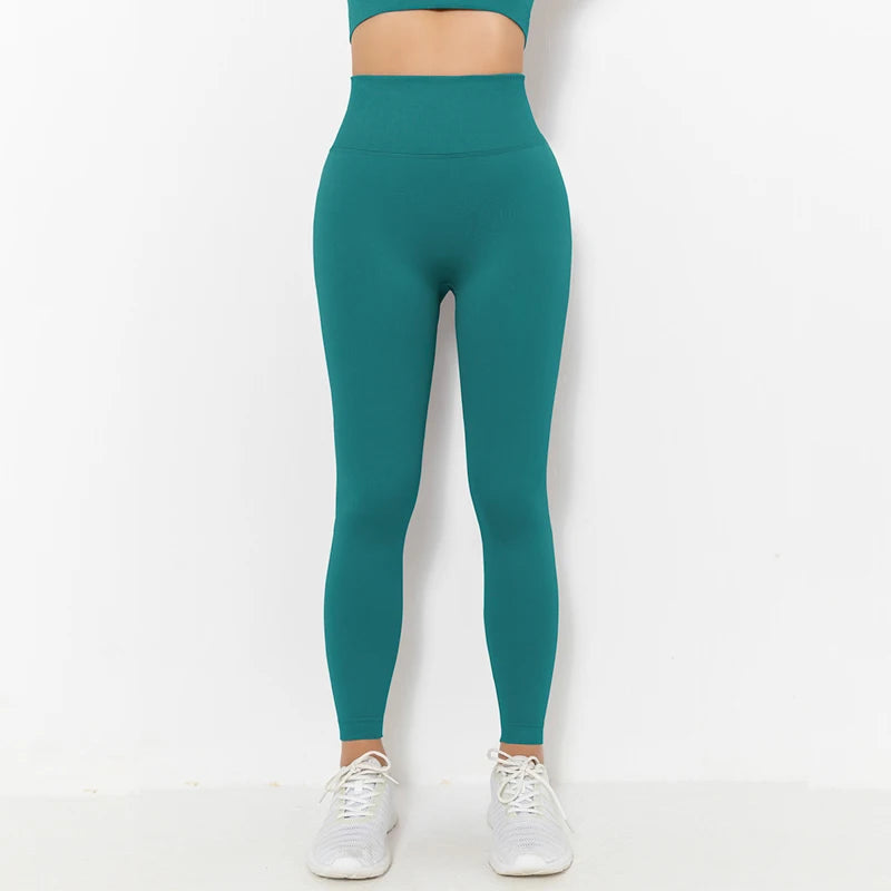 Women Leggings Stretch Yoga Pants High Waist Butt Lifting-Leggings Running Cycling Workout Gym Tights Jogging Fitness Pants