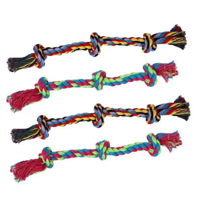 1PC Dog Toy Carrot Knot Rope Ball Cotton Rope Dumbbell Puppy Cleaning Teeth Chew Toy Durable Braided Bite Resistant Pet Supplies