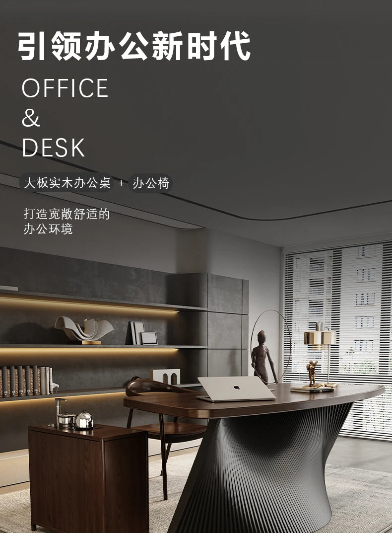 Asthetic Manager Executive Desk Modern Luxury Designer Workstation Office Table Conference Black Mesa De Escritorio Home Office