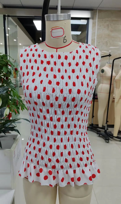 Shirred Tank Top