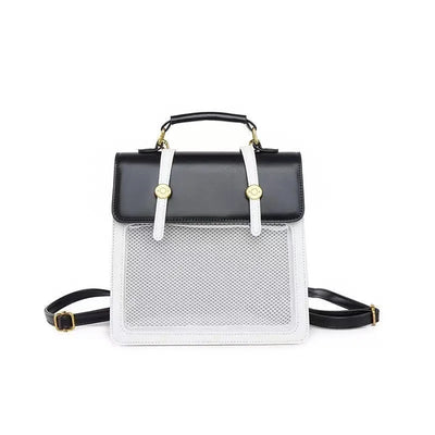 New Japanese Jk Itabag Harajuku Pain Bag For Women PU Transparent Pocket Itabag High School Girls Uniform JK Ita backpack