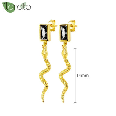 925 Sterling Silver Needle Fashion Round Pendant Small Earrings Luxury Gold Hoop Earrings for Women Premium Black Jewelry Gifts