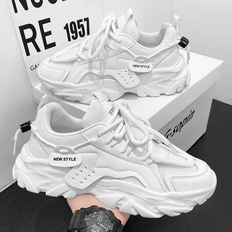 Fashion Men Casual Shoes Hot-selling Men's Platform Sneakers Comfortable Breathable Hard Wearing Men Running Shoes Tenis Hombres
