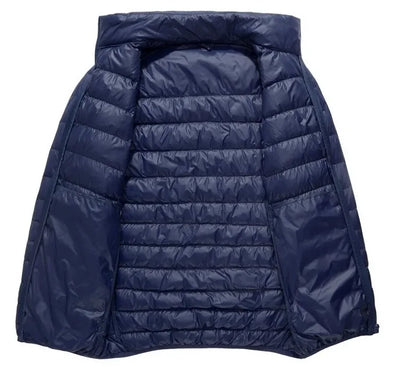 2024 Fall And Winter New Collar Lightweith Warm Down Jacket Royal Blue Black Gray Green Male Down-Filled Coat  Large Size Does N