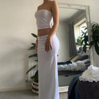 2 Piece Long Skirt Set