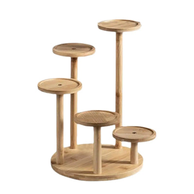 Wooden Tabletop Plant Stand for Indoor Plants Decorative Tiered Plant Stand for Patio Decoration Balcony Bedroom Living Room