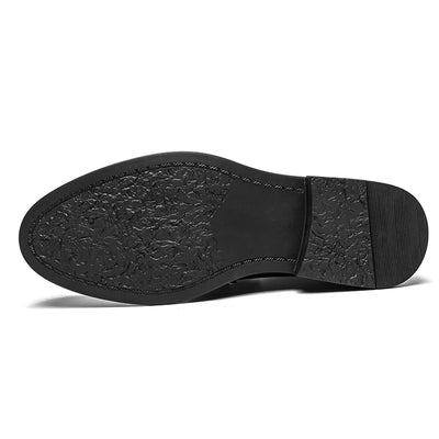 Premium Silver Business Shoes Men's Oxford Shoes Leather Brand Loafers Slip On High Quality Wedding Shoes Soft Sole Dress Shoes