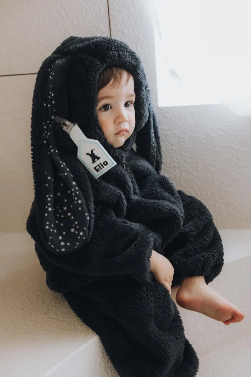Winter Winter  Baby Romper Boys Girls Zipper Newborn Jumpsuit Cute Hooded Rabbit Pajamas Baby Girl Clothes 1-2 Years