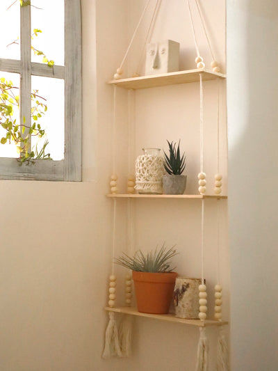 Wooden Storage Rack Wall Hanging Shelves Plant Floating Wall Shelf Rustic Wood Shelves Bedroom Living Room Home Decorations Gift