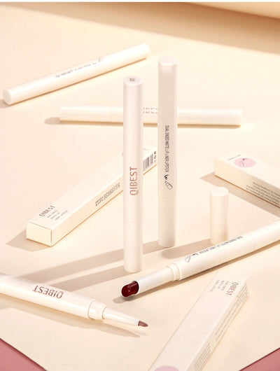 8 Color 2 IN 1 Lip Liner Pencil Waterproof Matte Lipstick Makeup Set Long Lasting Moisture Cosmetic Velvet Sexy Red Lipstick Pen