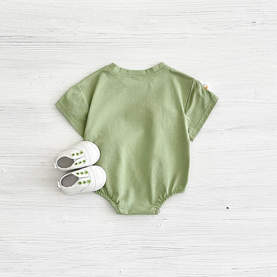 New Summer Infant Short Sleeve Romper Baby Triangle Bodysuit Clothes Baby Girl Jumpsuit Love Cloud Pattern Cartoon Boy 0-18M