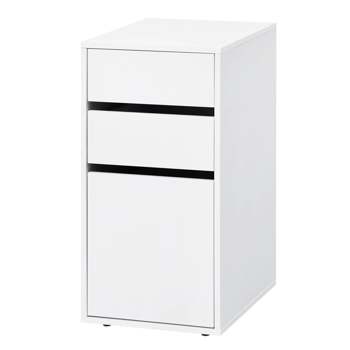 Bedside Table Solid Wood Bedside Cabinet Filing Cabinet with 3 Drawers Modern Wooden Sofa Table for Bedroom Living Room