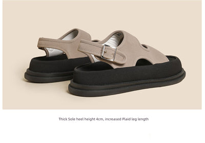 Soft Elastic Thick Sole Elastic Band Slip-on Casual Sandals