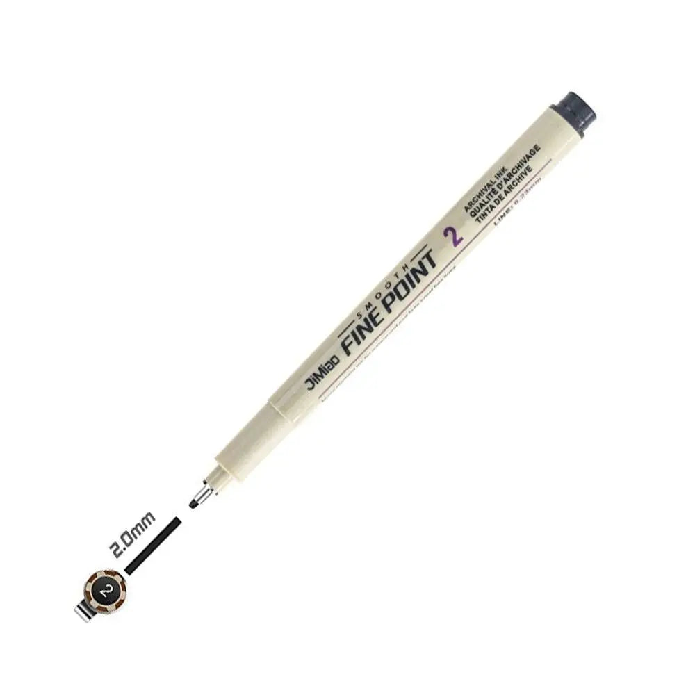 1Pcs Micron Ink Marker Pen Sketch Stationery Set Hook Line Sketching Needle Pen 12 Tips Art Supplies Drawing Pen