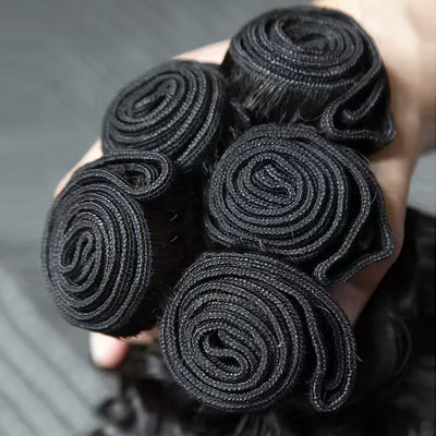 Deep Wave Human Hair Bundles Curly Hair Brazilian Weaving 10-40 Inches Natural Human Hair 100% Remy Loose Hair Bundles 1/3/4 Pcs