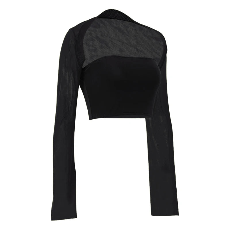 Xingqing 2 Piece Outfit Women Tube Top with Shrug Off Shoulder Sleeveless Vest and Flared Cardigan Shrug y2k Clothes Streetwear