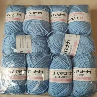 Soft Milk Cotton Knitting Yarn Set Multi Color Handmade Knitting Cotton Yarn For DIY Crochet Scarf Sweater Hat Doll Craft