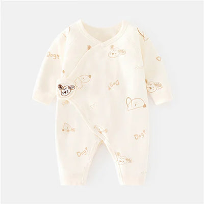 Cotton Newborn Baby Girl Boy Romper Print Infant Jumpsuit Casual New born Clothes For Girls Boys Spring Autumn Clothing New 0-6M
