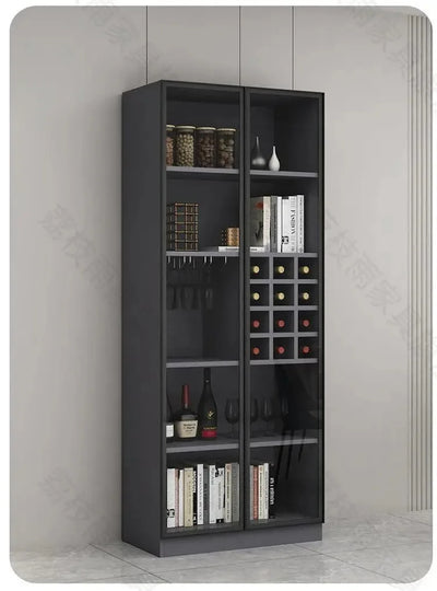 Glass Cellar Wine Cabinets Rack Showcase Storage Wall Wine Cabinet Living Room Fridge Vitrinas De Vidrio Indoor Bar Furniture