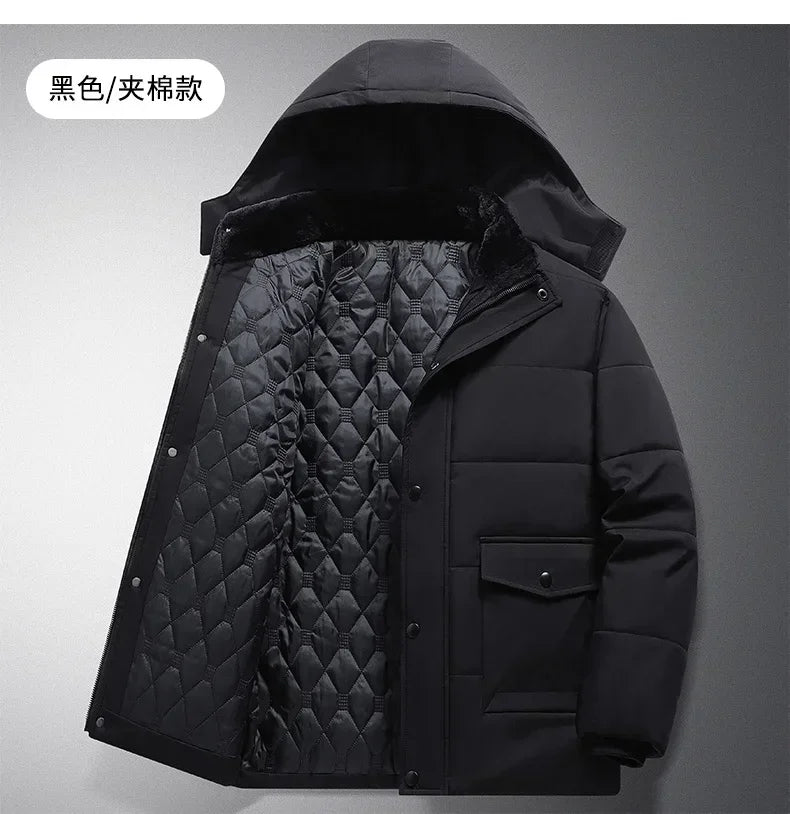 Winter Jacket Men Thicken Warm Parkas Hooded Coat Fleece Man's Jackets High Quality Outwear Jaqueta Masculina Drop Shipping