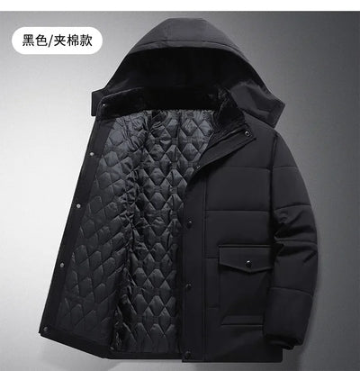 Winter Jacket Men Thicken Warm Parkas Hooded Coat Fleece Man's Jackets High Quality Outwear Jaqueta Masculina Drop Shipping