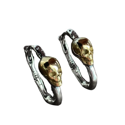 XIYANIKE Punk Hip Hop Skeleton Ear Buckle Hoop Earrings For Women Girl Fashion New In Jewellry Lady Gift Party pendientes mujer