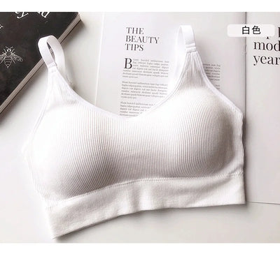 Women Seamless Bra Beautiful Back Sport Underwear Elastic Fitness Crop Top Yoga Vest Breathable Athletic BrassiereCasul Wear