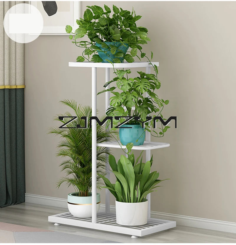 Multifuctional Plant Flower Stand Pots Tray Plant Shelves Planter Display Rack Storage Holder Shelf Home Balcony Garden Decor