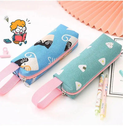 1 Pieces Kawaii Cute Cartoon Animals Pen Pencil Bag School Office Supplies Stationery Receive Tools Makeup Pouch Cosmetics Case