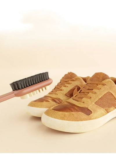 Double-Sided Shoes Cleaning Brush for Suede Nubuck Boots Bags Stain Dust Brush Leather Clothing Care Cleaner White Rubber Eraser