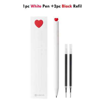 KACO Kawaii Rotate Gel Pens Stationery Caneta 문구용품 0.5MM Black Ink канцелярия Fluent Writing High Capacity for School Office ﻿
