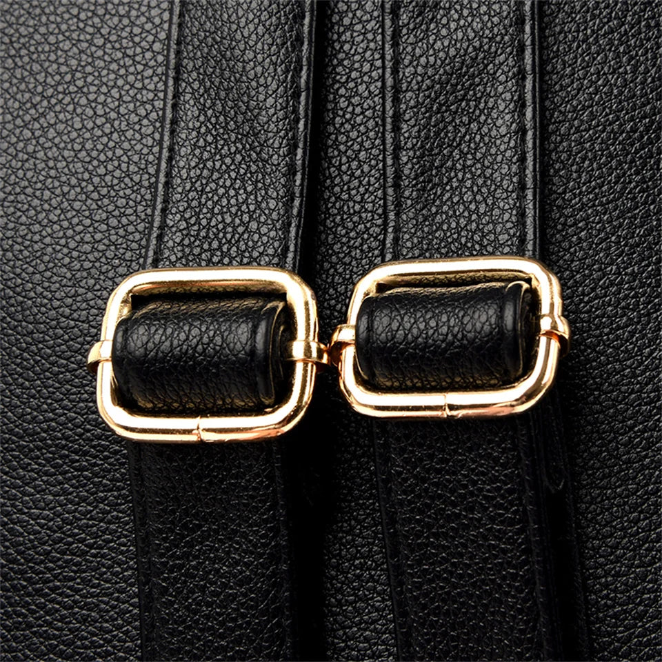 Women High Quality Leather Backpack Large Capacity School Shoulder Bags for Teenage Girls Travel Backpack Designer Sac A Dos