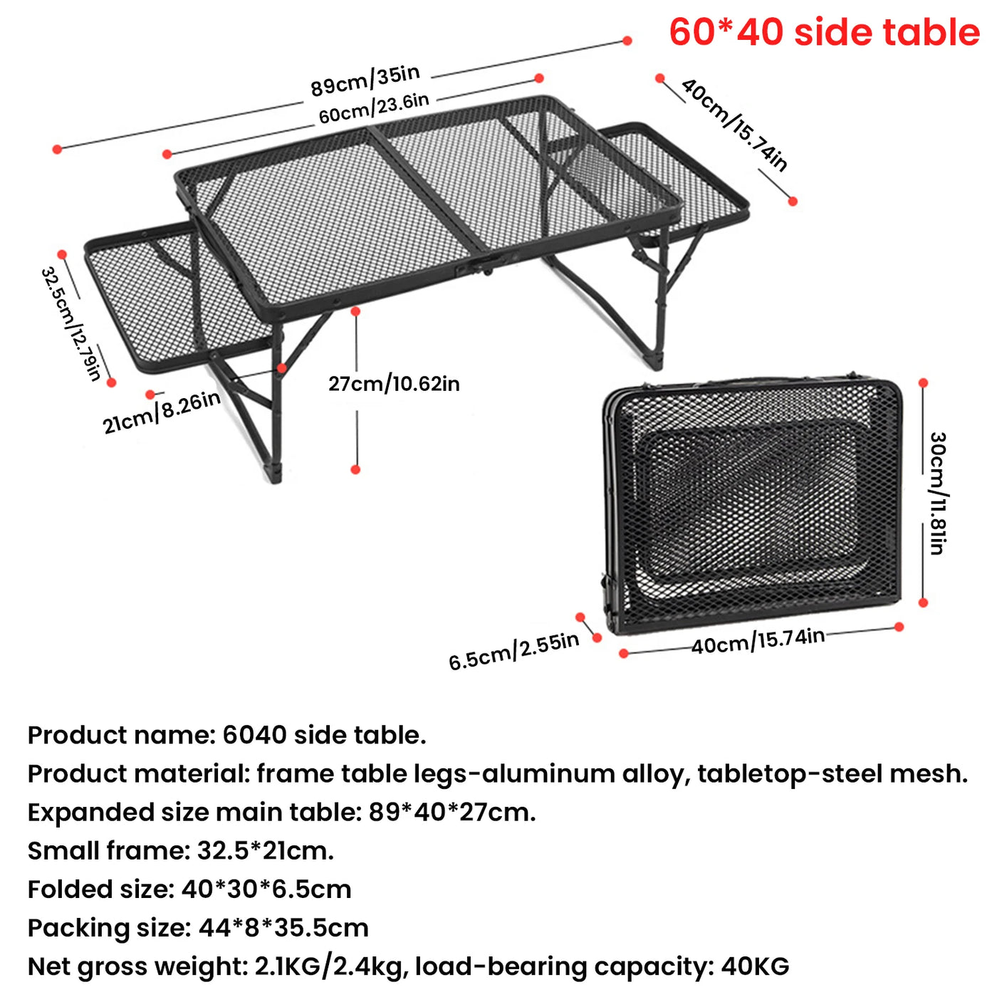 Camping Table Iron Mesh Folding Table Portable Outdoor Camping With Lifting Shelf Mesh Folding Table Outdoor Foldable Table