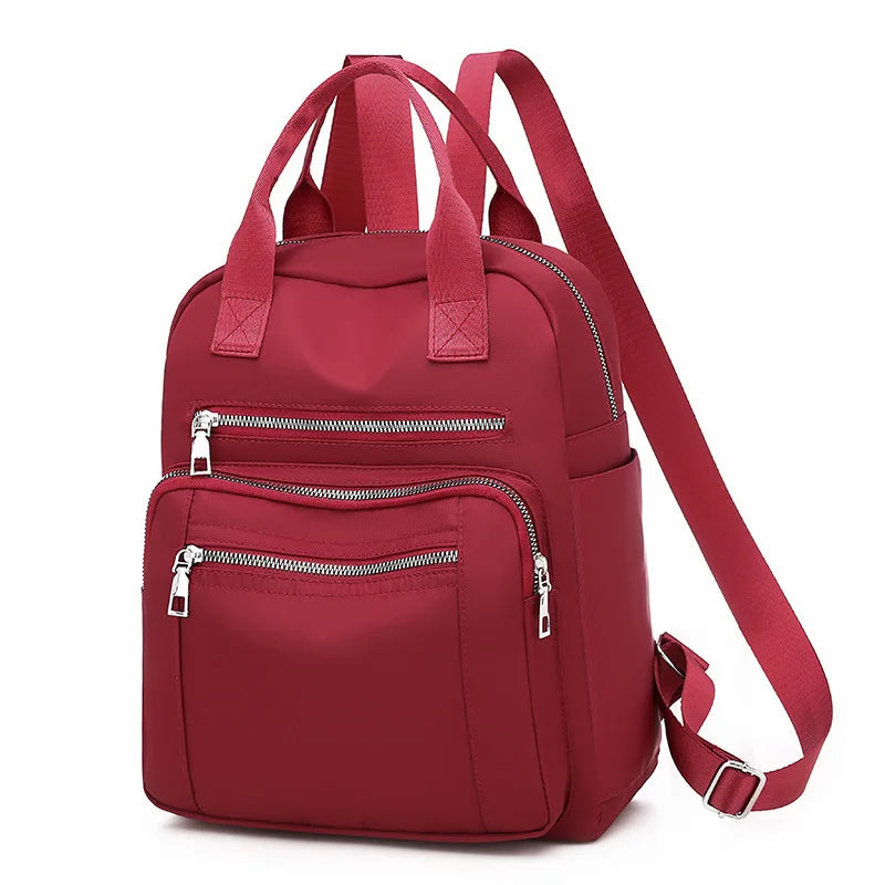 Women Backpack Travel Casual Waterproof Women's Shoulder Bags Female Large Capacity Oxford Rucksack Black Purse