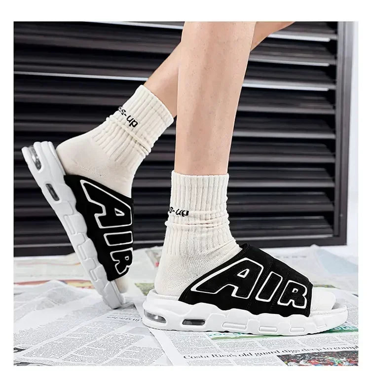 Slippers for Men Flip Flops Air Cushion Design Slide Man Summer New Soft Non-slip Men's Sports Chanclas Hombre Slippers Men