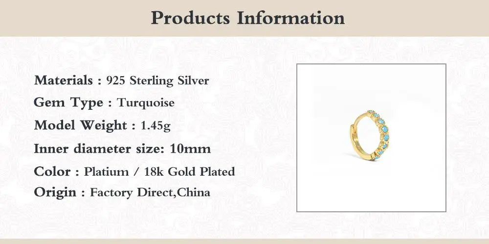 6mm/8mm 925 Sterling Silver Circle Zircon CZ Hoop Earrings for Women Gold/Rose gold/Silver Small Round Earrings Fashion Jewelry