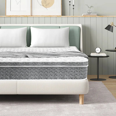 10/12/14 Inch Queen Size Mattress Hybrid Mattress,Fiberglass Free,Medium Feel,Motion Isolation,Certified Safe,Mattress in A Box
