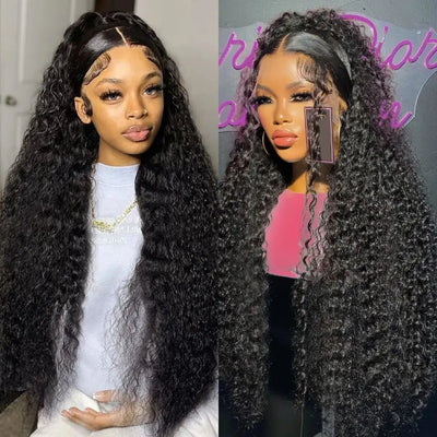 200% Hair Wigs Human Hair Deep Wave 13x4 Lace Frontal Wig Water Wave 4x4 Lace Closure Pre Plucked 13X6 HD Lace Frontal Wig