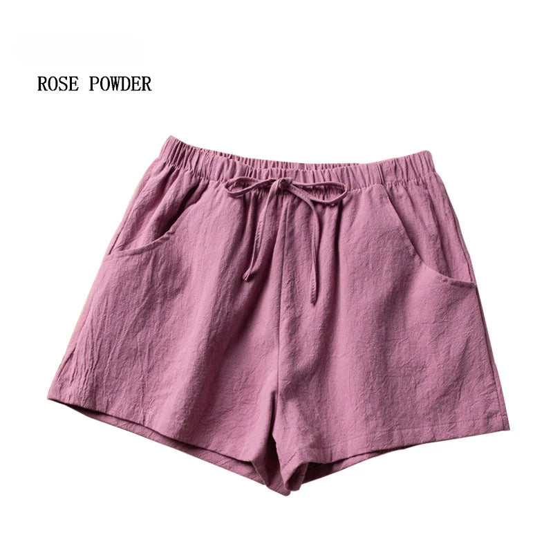 Casual Linen Workout Shorts