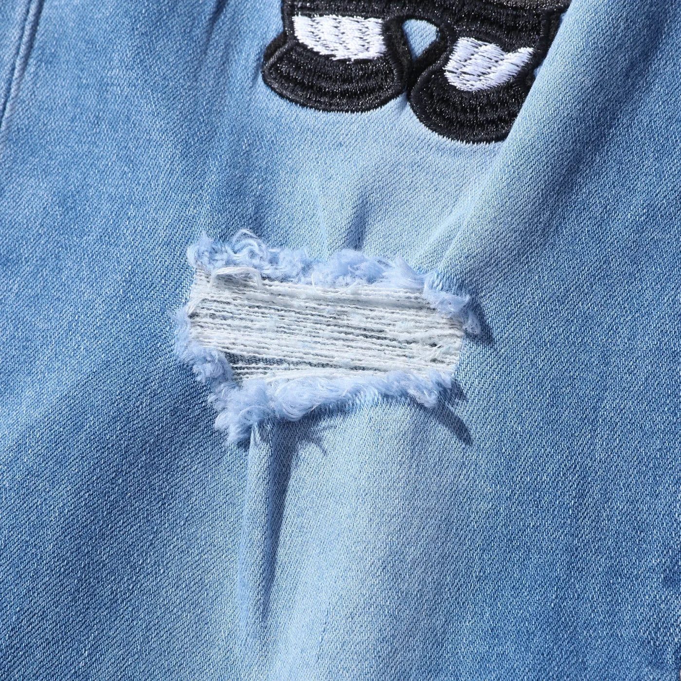 Punk Denim Pants Men Jeans Skinny Ripped Hole Patchwork Slim Pencil Denim Hip Pop Trousers Autumn Plus Size Streetwear Men's