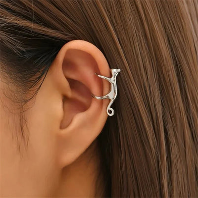 1 Pc Gold Color Funny Climbing Cat Clip Earring for Women Cute Animal  Kitten Without Piercing Earbone Earring Party Jewelry
