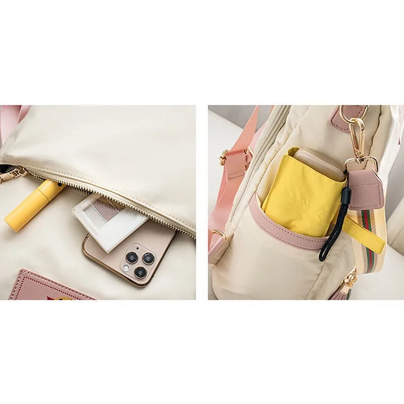 New High Quality Women's Shoulder Bag Large Capacity Oxford Cloth Bags Ladies Backpack Woman Color Tote Women Shoulder Backpacks