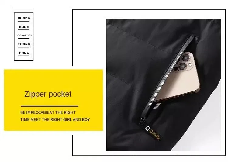 Men Autumn Winter Cotton Jacket Warm Comfortable Padded Thickened Down Jacket 2025 New Double-Sided Clothes Removable Cap M-6XL