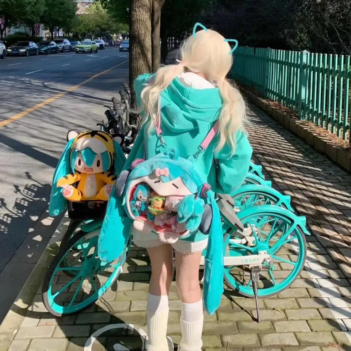2025 Harajuku Cat Ear Kawaii Zip Up Hoodies Women Japanese Style Cute Hooded Jacket Oversized Sweet Lolita Girly Sweatshirts