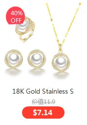 3pcs Trendy Stainless Steel Roman Digital Wafer Earrings Necklace Set for Women Black White Shells Party Jewelry
