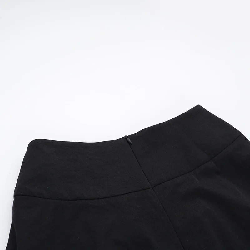 Wholesale New American Retro Irregular Skirt Hot Girl Sexy Punk Black Clothing Dark Style Women Summer Autumn Fashion Streetwear