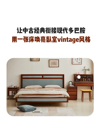 Wooden Cheap Storage Bed Bedroom Elegant Pretty Luxury Full Size Frame Bed Bases Queen Home Cama Box Casal House Accessories