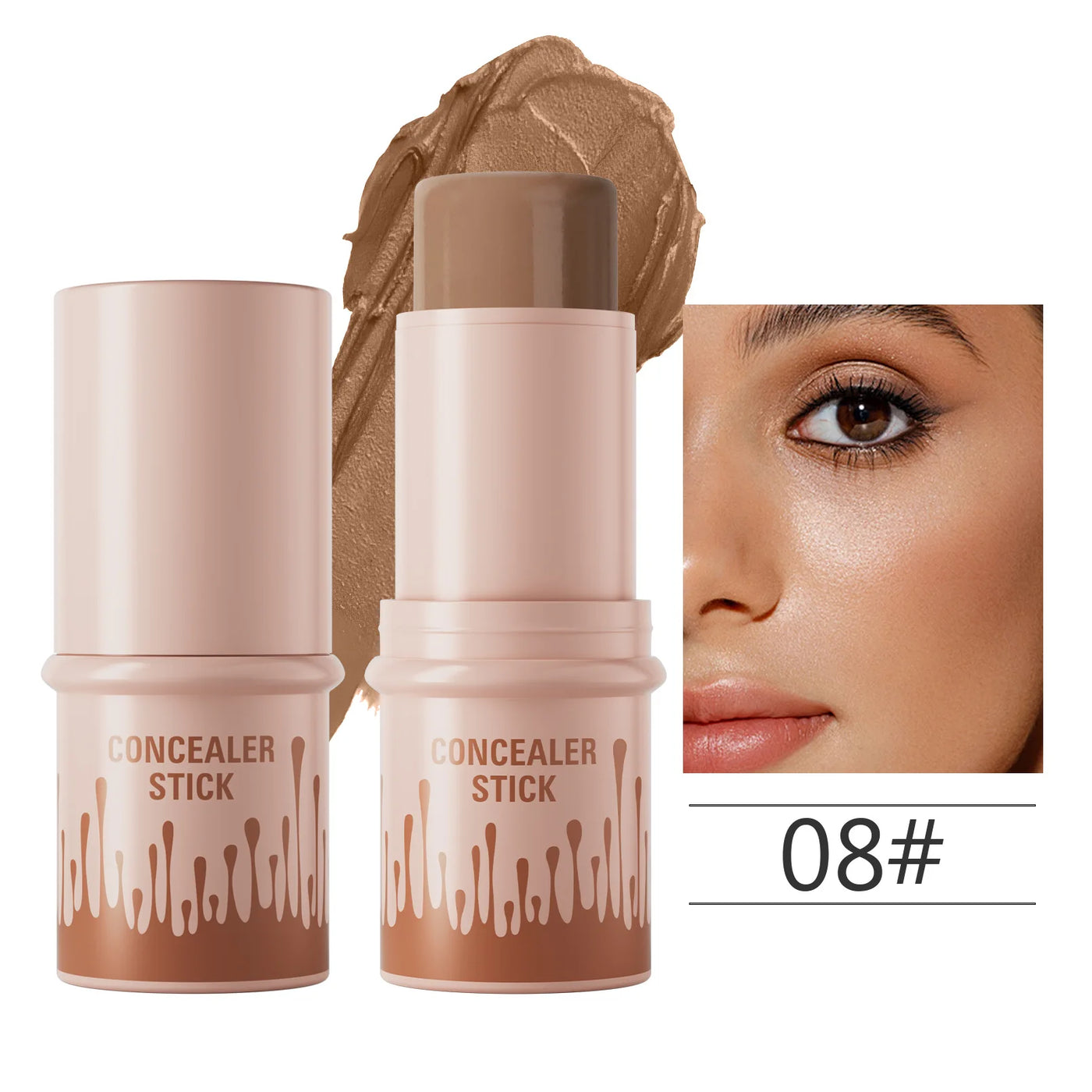 Makeup Face Brown Bronzer Contour Stick Contouring Bronzer Stick Highlighter Brightening Blusher Stick Rouge Cream Concealer Pen