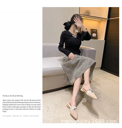 Brand Elegant Heels Summer Women's Shoes Woman Sandals Leisure Slippers Comfortable Open Toe Slip-On Slides